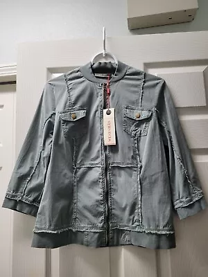 Chaqueta Bomber XCVI Wearables Tara IVY HALL PIGMENT MEDIANA Nueva con etiqueta Foto 1 de 4