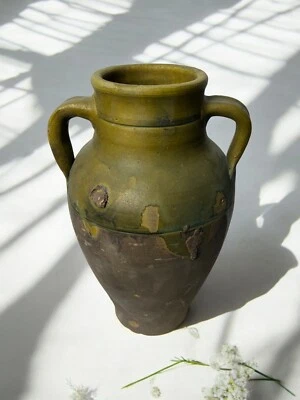 Jarrón antiguo vintage de terracota turca, jarra vintage para decoración, vintage Foto 1 de 4