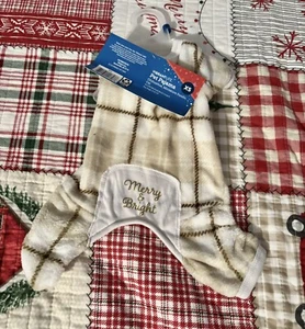 Extra Small Dog Pj Holiday Christmas Outfit Clothing - Picture 1 of 1