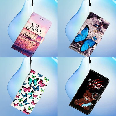 For Oppo A94 A77 A93 Luxury Painted PU Leather Flip Wallet Case Phone Case Cover - Image 1 of 4