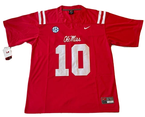 Eli Manning Ole Miss Rebels Jersey Size Large Stitched NWT Giants Cover