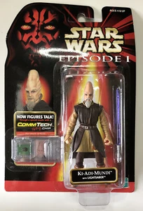NEW Star Wars Ki-Adi-Mundi Jedi with Lightsaber Episode I Hasbro 1998 - Picture 1 of 7