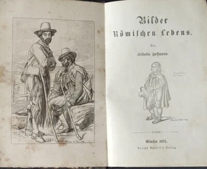 1871 | BILDER ROMISCHEN LEBENS Fridolin Hoffmann German book Hardcover - Foto 1 di 5