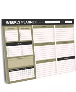 I Know Collection Weekly Planner Notepad - Goal Tracker Organizer - SEALED! - Picture 1 of 3