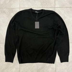 NAADAM "Black" ESSENTIAL CASHMERE V NECK PULLOVER SWEATER SIZE HERREN XL - Bild 1 von 5