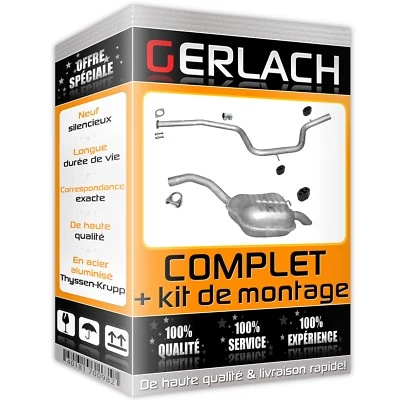 Pour Ford Galaxy Mondeo 2.0 S-MAX 2.0 TDCi des 2006 echappement silencieux 1860 - Photo 1/2