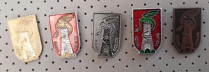 LJUBLJANA Coat of arms, blason, castle dragon Slovenia pins - Picture 1 of 1