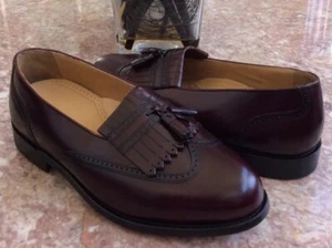New Stafford Executive Comfort Plus Leather Tassel Kilt Fringe Loafers Size 9.5E - Picture 1 of 8
