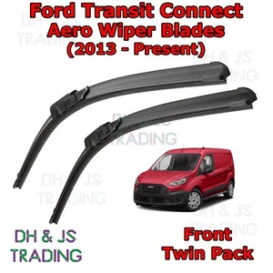 (13-19) Ford Transit Connect Lame tergicristalli aerodinamici / tergicristalli lama piatta anteriore furgone - Foto 1 di 1