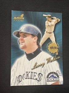 1999 PACIFIC AURORA OPENING DAY ISSUE FOIL PARALLEL #64 LARRY WALKER SSP #07/31