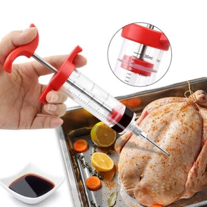 BBQ Marinade Injector syringe Food Flavor Seasoning Meat Injection Gun Chicken - Picture 1 of 10