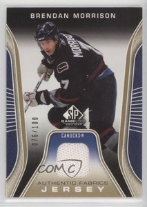 2006-07 SP Game Used Edition Authentic Fabrics Gold Jersey /100 Brendan Morrison