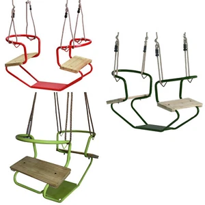 Gondelschaukel Doppelschaukel Schaukelsitz Duo aus Metall Schaukel zwei Kinder - Bild 1 von 16