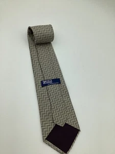 Vintage POLO RALPH LAUREN Necktie 100 % Silk Hand Made in USA Geometric  1980s - Picture 1 of 6