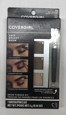 COVERGIRL Easy Breezy Brow Powder Kit, 710 Soft Brown - Image 1 of 2