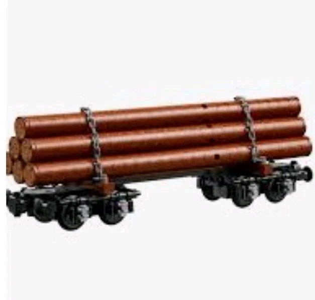 LEGO BL Logging Railway Train Log Car Only From 910033 Not A Full Set - Image 1 of 1