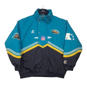 Logo Athletic Vintage 90s Jacksonville Jaguars NFL PRO LINE Insulated Jacket 2XL - Picture 1 of 18