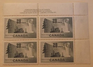 Canada Stamp Plate Block 316 MNH Cat $6.00 - Picture 1 of 1