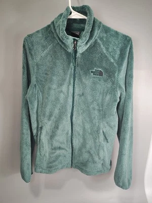 Chaqueta polar The North Face Osita para mujer XS verde pizarra musgo cremallera completa suave  Foto 1 de 4