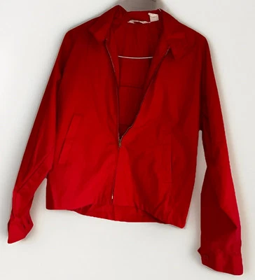 BSA Official Jacket Red Zip up Adult Size Medium 38-40 Dacron/Cotton CR-157 - Image 1 of 4