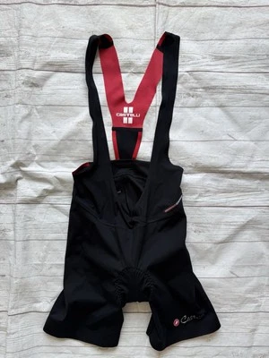 Culotte con tirantes Castelli Mondiale Rosso Corsa para mujer mediano sin mangas triatlón Foto 1 de 4