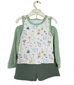 Milkberry Bambus Viskose 3-teiliges Outfit Shorts Tier Oberteil Shirt weich Hoodie - Bild 1 von 15