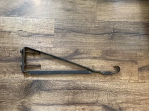Vintage Metal Advertizing Sign Bracket Gas Oil Hardware Store Business 22 X 6” - Picture 1 of 12