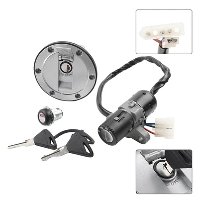 Ignition Switch Fuel Gas Cap Seat Lock Set Fit For Aprilia CR150 GPR125/150/250R - Image 1 of 4