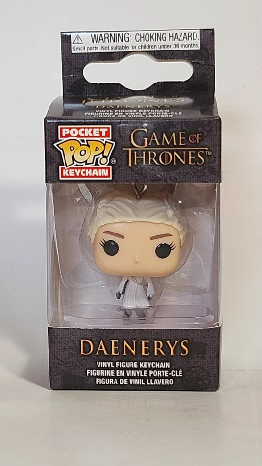 Game of Thrones Daenerys White Coat Pocket Pop Vinyl Collectible Cute Keychain