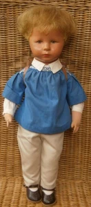 alte KÄTHE KRUSE Puppe / Stoffpuppe 47H JÖRGEL (1965), Originalkleidung - Bild 1 von 15