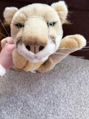 Fiesta 21” Lying Mountain Lion Plush Stuffed Animal Toy Florida Panther Big READ - Image 1 of 4