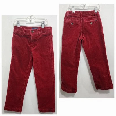 Polo Ralph Lauren Baby Corduroy Pants Dark Red Straight Leg Size 4/4T Preppy - Image 1 of 4
