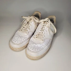 Nike Mens Court Vision Low Triple White - CD5463-100 - Size 6.5 - Picture 1 of 8