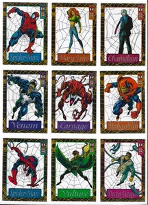 1994 The Amazing Spider-Man Complete (12) SUSPENDED ANIMATION CHASE CARD SET - Bild 1 von 2