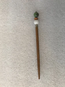 Lilla Rose Green & White Hair Stick L (Long) (Single) - Picture 1 of 3