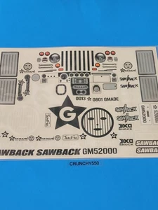 Gmade Sawback Aufkleber Stickerbogen 1/10 GM49004 Vintage RC Teil - Bild 1 von 5