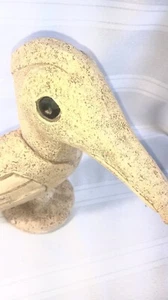 Pueblo geschnitzter Stein/Felsen Vogel 9,5"x 13" signiert vom Künstler-Vintage 1967 sehr selten - Bild 1 von 7