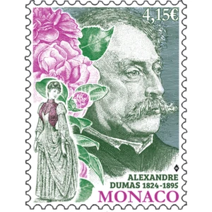Mónaco - Bicentenario del nacimiento de Alexandre Dumas Fils - Imagen 1 de 1