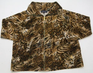 2X Jones New York Athletic Jacket Coat Women's XXL Polyester Animal Print JKT128 - Picture 1 of 5