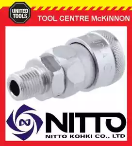 NITTO FEMALE COUPLING AIR FITTING WITH 1/4” BSP MALE THREAD (20SM) – JAPAN MADE - Picture 1 of 2