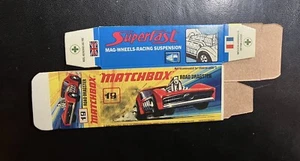 Caja repro Matchbox Lesney Superfast #19 Road Dragster 71-'74 Tipo I - Imagen 1 de 2