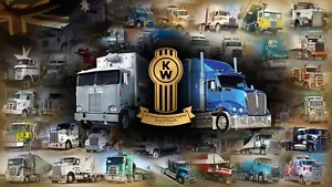 BIG 420mm TRUCKS POSTER, BARGAIN ,MACK,KENWORTH,FREIGHTLINER,WESTERN STAR,2 - Picture 1 of 1