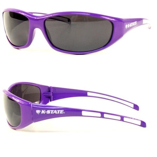 NCAA 2CSG15 Kansas State UV Protection Blade Style Wrap Sunglasses