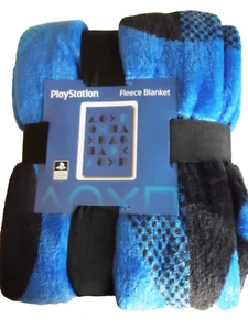 Playstation Coral Fleece Blanket Licensed Throw Gaming 100cm x 150cm New - Picture 1 of 11