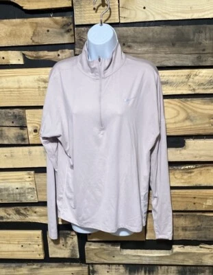 Camisa de correr Nike Dri-Fit Element para mujer grande púrpura 1/4 cremallera manga larga Foto 1 de 4