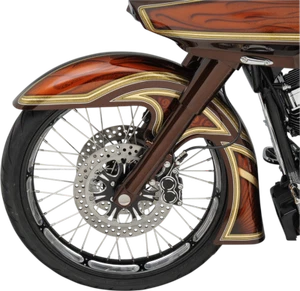 KLOCK WERKS Level Front Fender Kit - For Raked Trees - Black - Steel - 23" - Picture 1 of 1