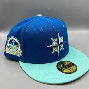 Seattle Mariners Mütze Herren 7 5/8 blau gelb 59Fifty New Era Fitted Cap - Bild 1 von 8