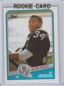 BO JACKSON ROOKIE CARD 1988 Topps VINTAGE FOOTBALL Oakland LA Raiders SUPER RC! - Picture 1 of 2