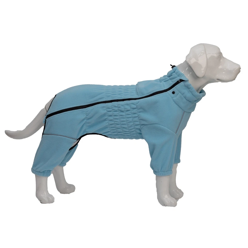 Abrigo cálido para perro, pijama polar de 4 patas a prueba de viento para perros pequeños medianos grandes Foto 1 de 4