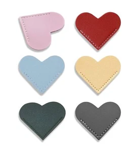 6pcs Leather Bookmarks for Women with Heart Shape Cute Corner Bookmark Book A... - Picture 1 of 7